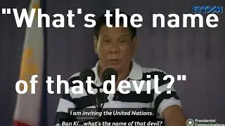 Philippines' Duterte invites 'devil' UN chief to debate rights