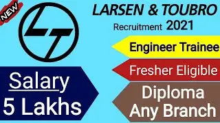 L and T Company Recruitment 2021| Trainee Engineer| Recruitment 2021| Job vacancy 2021|L&T jobs 2021