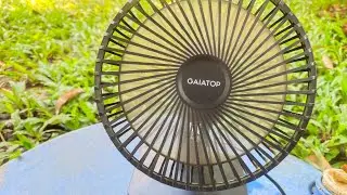 Gaiatop USB Desk Fan, 6.5 Inch Ultra-quiet, 90&deg; Adjustment for Better Cooling, 3 Speeds Portable 