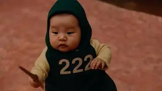 Player 456 vs Player 222 (Baby) | Fight scene