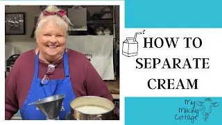 How to separate cream from raw milk