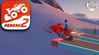 MMX HILL DASH 2 - Level 42 Arctic Sunset Gameplay Walkthrough (iOS Android)