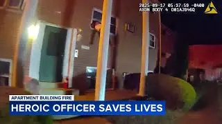 Police officer rescues residents from burning apartment building in Bristol Twp.