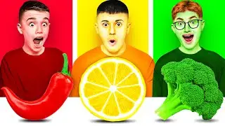 ROT GRÜN GELB ESSEN CHALLENGE !