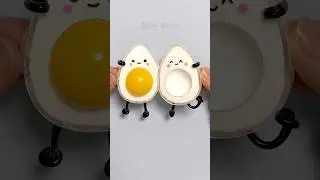 🥚Egg Squishy DIY with Nano Tape!