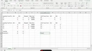 Optimizing Logistic Network with Excel Solver
