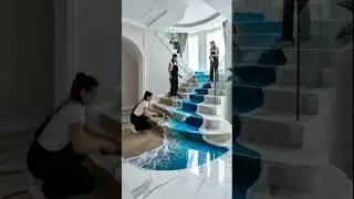 Amazing Transformation of Stairs with epoxy #Luxury#HomeTransformation#UKRenovation#USAHome