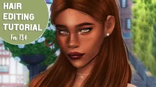 Sims 4 Hair Painting / Editing Procreate Tutorial (TS4)