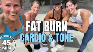 𝗙𝗮𝘁 𝗕𝘂𝗿𝗻𝗲𝗿  Waist Sliming Cardio with Abs + Lower Body Sculpt | Low Impact Weight Loss Workout