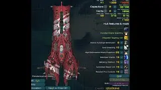 Starsector - Pandemonium-class Dreadnought with medium and small nuclear missiles