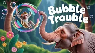 Monkey Funny | Pink Elephant Bubble Adventure in Magical Forest | Kids Animation