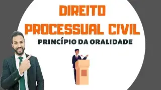 PROCESSO CIVIL - PRINCÍPIO DA ORALIDADE