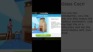 The Sims Mobile house 🏠 speed build Glass Cacti 🧨 #uppbeat #thesimsmobile