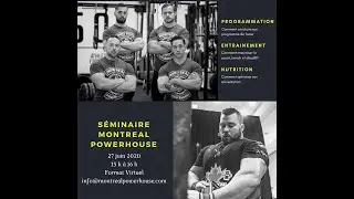 S&eacute;minaire #1 - Les fondements Montreal Powerhouse  