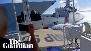 Chinese warship and coast guard vessels collide in South China Sea