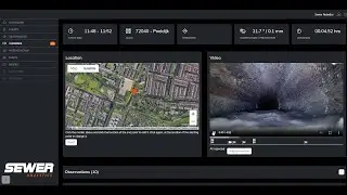 Sewer Robotics C70 Video nozzle finds a collapsed pipe