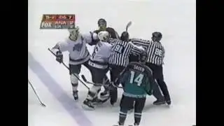 Kings vs. Ducks - Crazy Fan vs. Aki Berg (Ray Ferraro to the rescue!)
