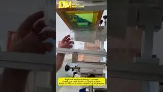 DM 400 Semi Automatic Screen Printing Machine Round Plastic Milk Tea Cup 1