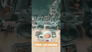 Honda VF1000 carb cleaning time! #shorts