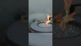 The Stonefire Gas Fire Pit Table Collection #shorts #firetable #flame #firepit
