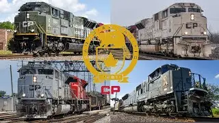 Canadian Pacific SD70ACU Locomotives: All 5 CP Veterans Units In Action!