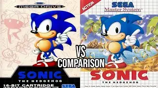 Sonic The hedgehog Sega Mega Drive Vs Sega Master System