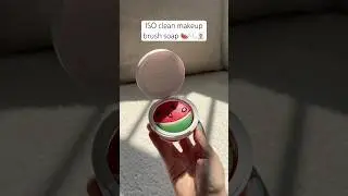 ISO clean brush soap 🍉 #isoclean #makeupbrushcleaner #makeup #skincare #unboxing #content #reels
