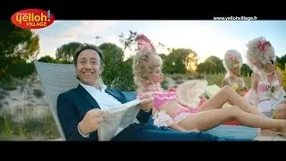 Yelloh! Village Publicit&eacute; TV avec St&eacute;phane Bern, promenade royale dans le camping