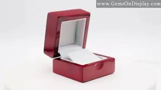 Red Rosewood Jewelry Earring Gift Packaging Boxes, Dome Top - SKU#: HW02