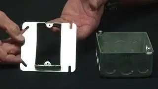 4 Square One Gang Device Ring, Welded, 2 in. Raised