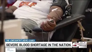 VIDEO: Red Cross seeks blood donors amid severe shortage in South Carolina