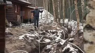 Размер поля бурения для каскада тепловых насосов BROSK 120 кВт