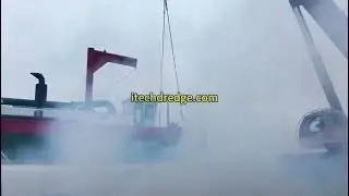 Cutter Suction Dredger Is Loading #dredge #dredgepump #dredger #dredging #sand #sandpump