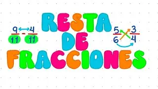 Resta de fracciones paso a paso