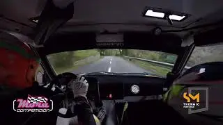 Manuel Mora-Ivan Bajo Peugeot 205 Rallye subiendose por las paredes | Rallye Montaña Central 2021