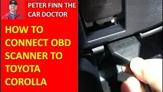 How to connect OBD defect code scanner to Toyota Corolla. Years 2011 to 2024