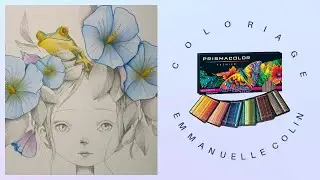COLORIAGE EMMANUELLE COLIN WILD 1 LA JEUNE FILLE ET LA GRENOUILLE PART 1