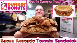 Dunkin&rsquo;s New Bacon Avocado Tomato Sandwich Review | Joe is Hungry 🥓🥓🍅🍅🥑🥑