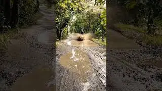Mud Bath😀 #adventure #mudrunner #tvs #apache #offroad #masti #mastitime #mudbath #shorts #trending