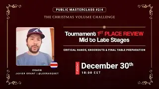 Public Masterclass #2/4 | Tournament 1st Place Review - Mid To Late Stages