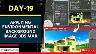 Applying Environmental Background image 3dsmax
