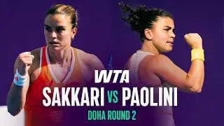 Maria Sakkari vs. Jasmine Paolini | 2026 Doha Round 2 | WTA Match Highlights