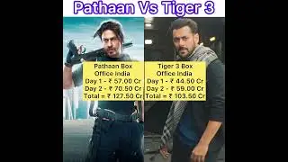 Pathaan Vs Tiger 3 India Collection 🔥 | #pathaan #tiger3