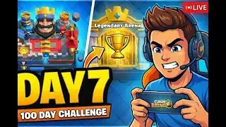 DAY 7 LIVE 😱 Trophy Push Gets Harder! | Clash Royale  Grind: Day 7/100
