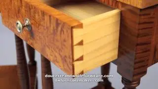 Traditional Nightstand handmade by Doucette and Wolfe Furniture Makers
