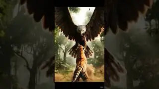 Giant Eagle vs Tiger | Epic Cinematic Battle in the Jungle #asrafultechnology