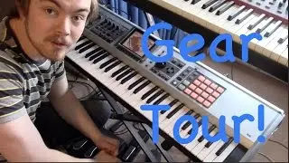 Экскурсия по студии, часть 1 &mdash; Оборудование и аппаратура с демо-записями и игрой на клавишных!
