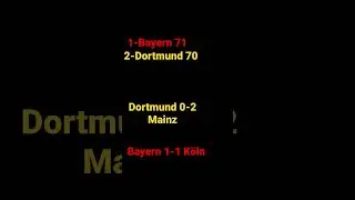 Bundesliga Title Race between Bayern and Dortmund