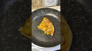 🍕Best hack to reheat leftover pizza without microwave / oven #shorts #viral #zingyfoodnlife