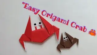 How to Make an Origami Crab 🦀 |Easy Paper Folding Tutorial/آموزش اوریگامی خرچنگ|آموزش مرحله به مرحله